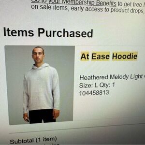 Lululemon At Ease Hoodie